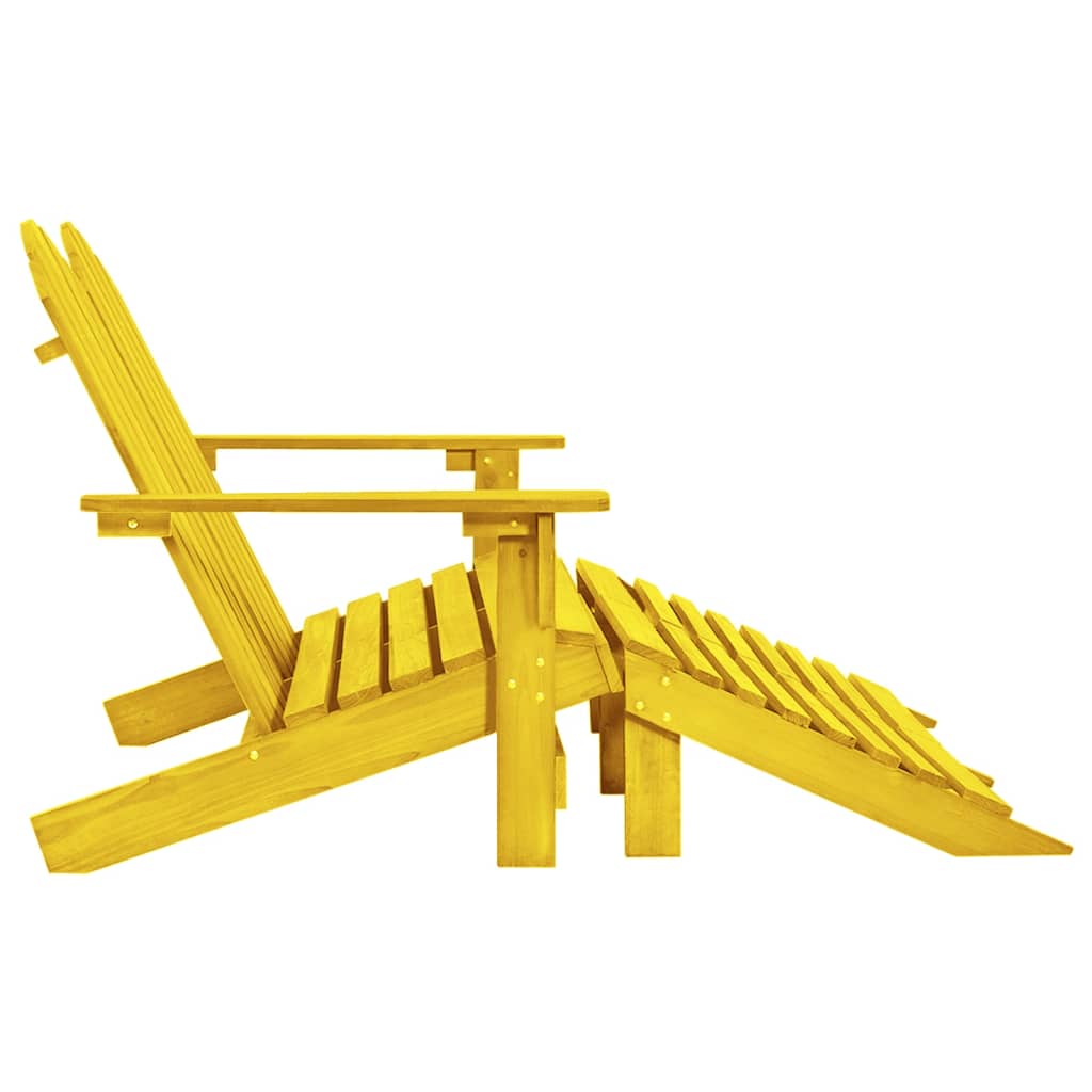 Garden adirondack chair 2 yellow fir wood wood