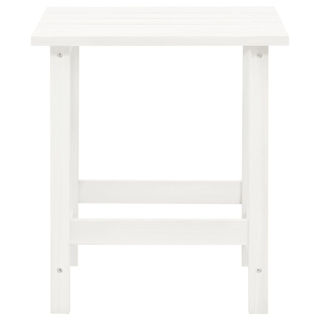 Silla con otomana y mesa jardín Adirondack macizo abeto blanco vidaXL