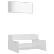 Conjunto de muebles de baño 2 piezas contrachapada blanco v2858 - Vetonek