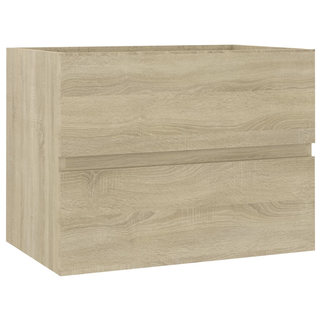 Set de muebles de baño 2 pzas madera roble Nexus vidaXL