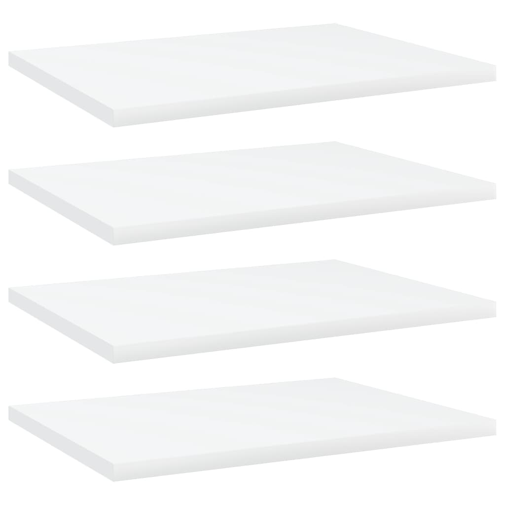 Vetonek Estantes para estantería 4 uds contrachapada blanco 40x30x1,5cm