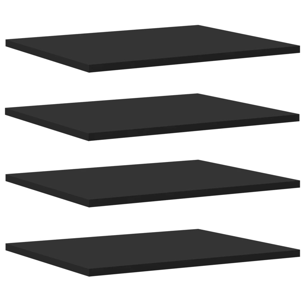 Estantes para estantería 4 uds negro 40x50x1,5 cm vidaXL