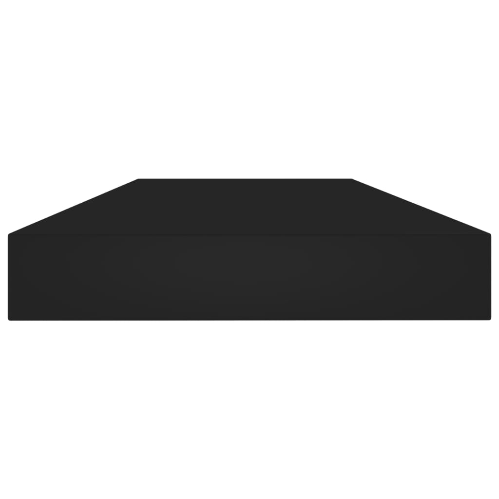 Estantes para estantería 8 uds negro 80x10x1,5 cm vidaXL