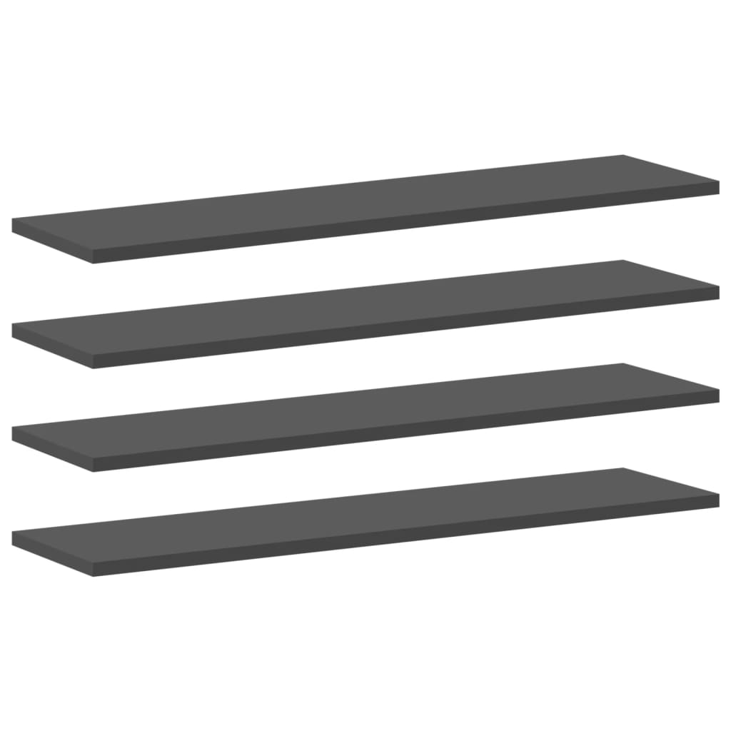 Estantes para estantería 4 uds gris 80x20x1,5 cm vidaXL