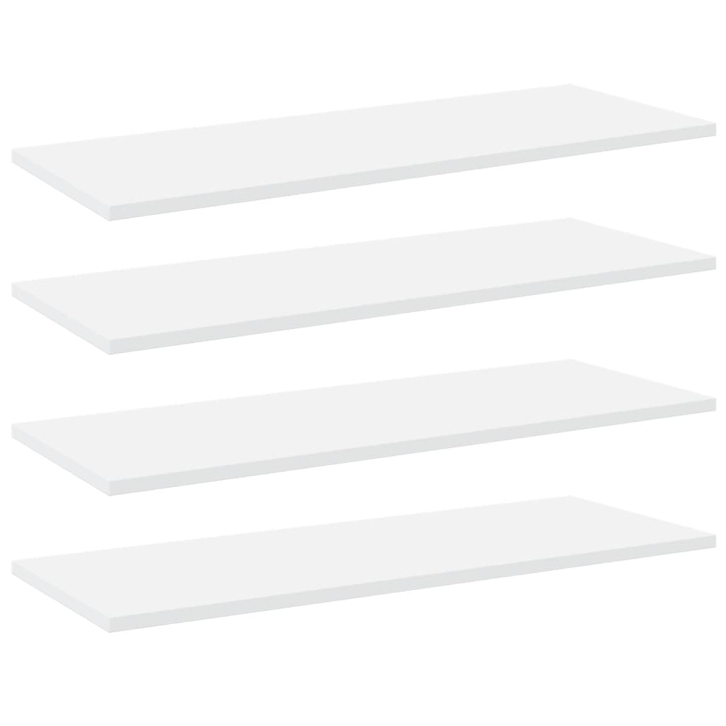 Estantes para estantería 4 uds blanco 80x30x1,5cm vidaXL