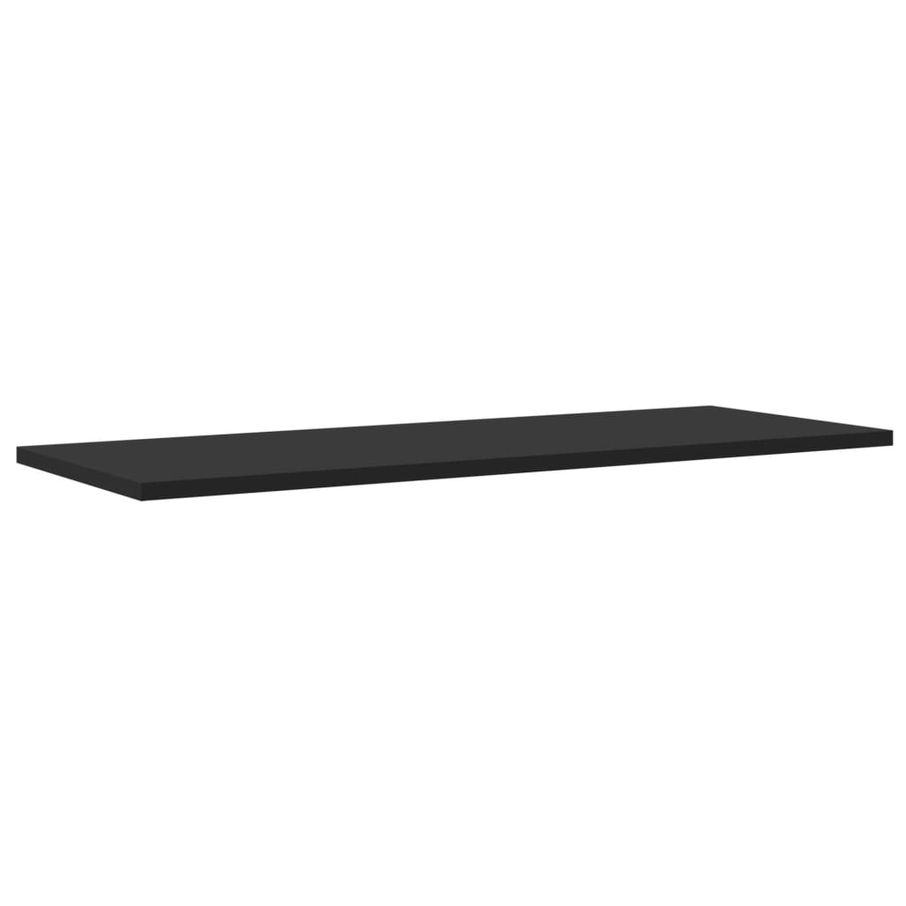 Estantes para estantería 4 uds negro 80x30x1,5 cm vidaXL