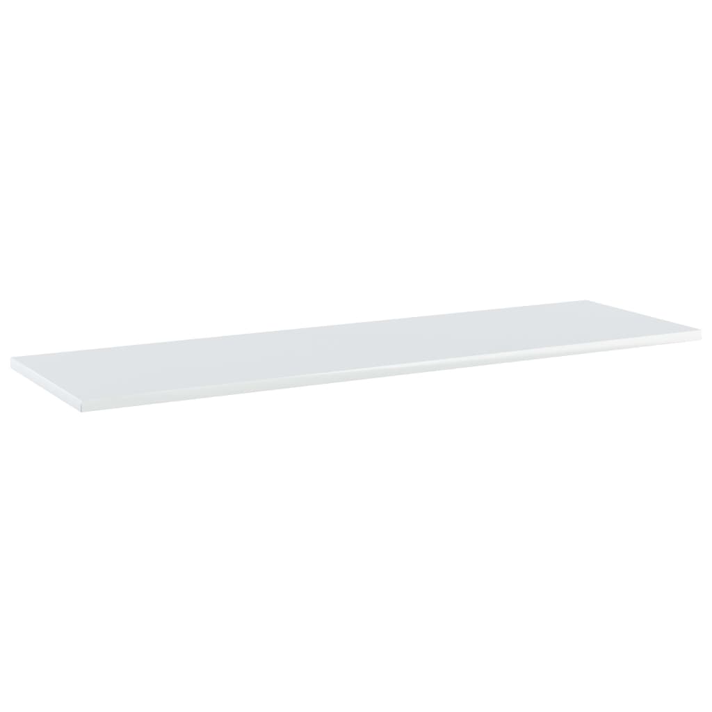 Estante para estantería 4 uds madera blanco brillo 100x30x1,5cm vidaXL