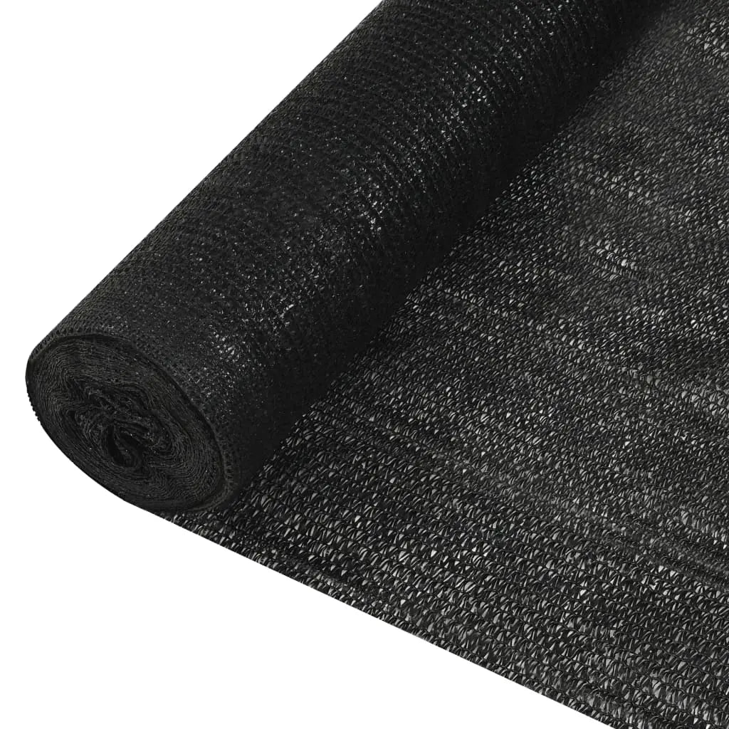 Vetonek Red de privacidad HDPE negro 1x10 m 150 g/m² 