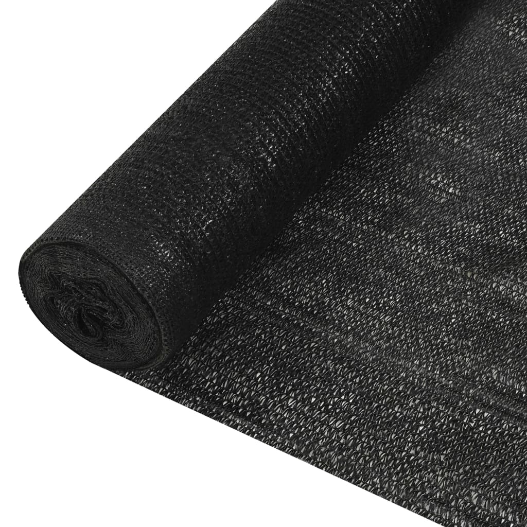 Vetonek Red de privacidad HDPE negro 1x25 m 150 g/m² 