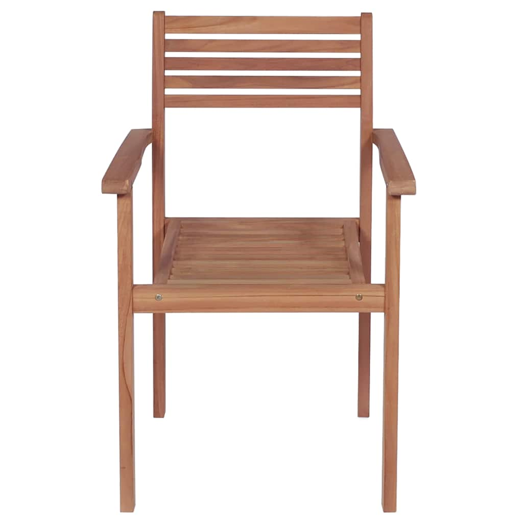 Chaises de jardin 2 uds en bois de maciza avec coussins rouges