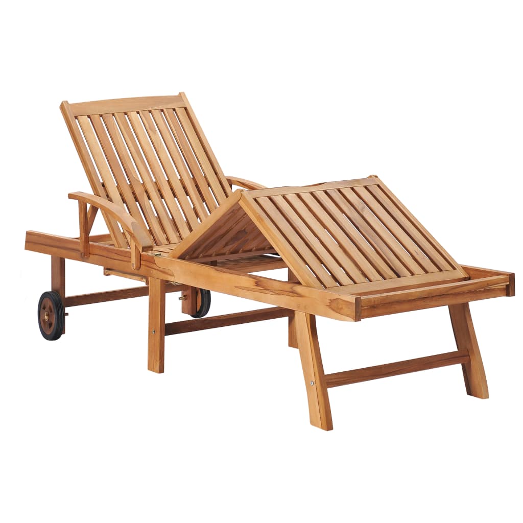 Loom with gray cushion wood solid teak