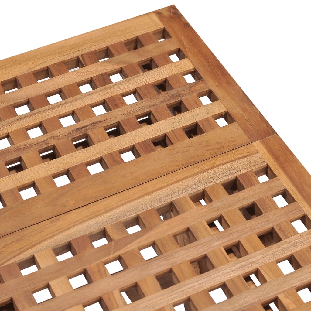 Set comedor de jardín plegable 3 piezas madera de teca cojines vidaXL