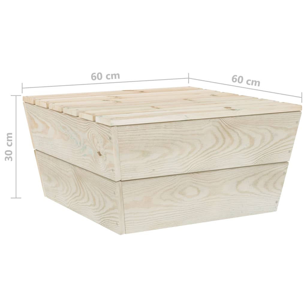 Palés Möbel für Garten 9 PCAs Prepuet Holz