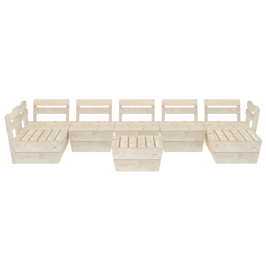 Móveis de Palés para Jardim 8 PCs Prepreendidos Apute Wood