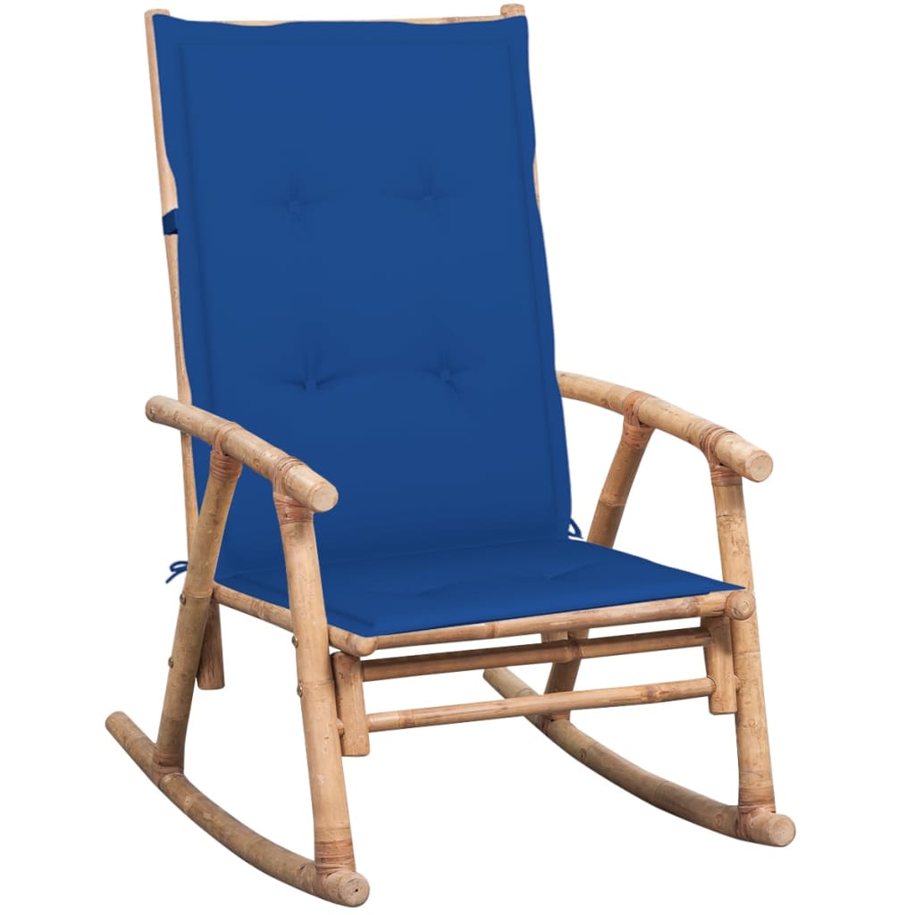 Rocking chair with bamboo cushion V8376 Vetonek