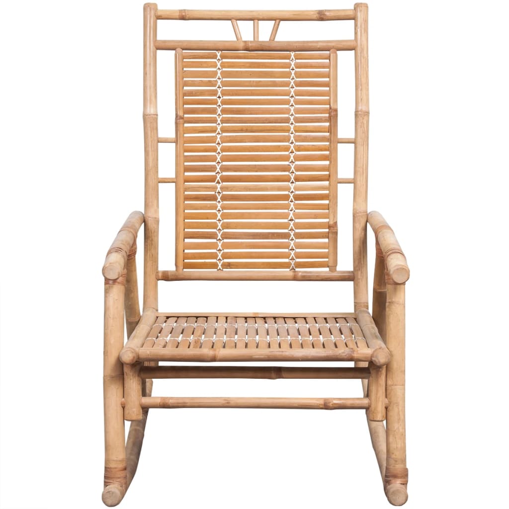 Rocking chair with bamboo cushion V8376 Vetonek