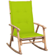 Rocking chair with bamboo cushion V8383 Vetonek