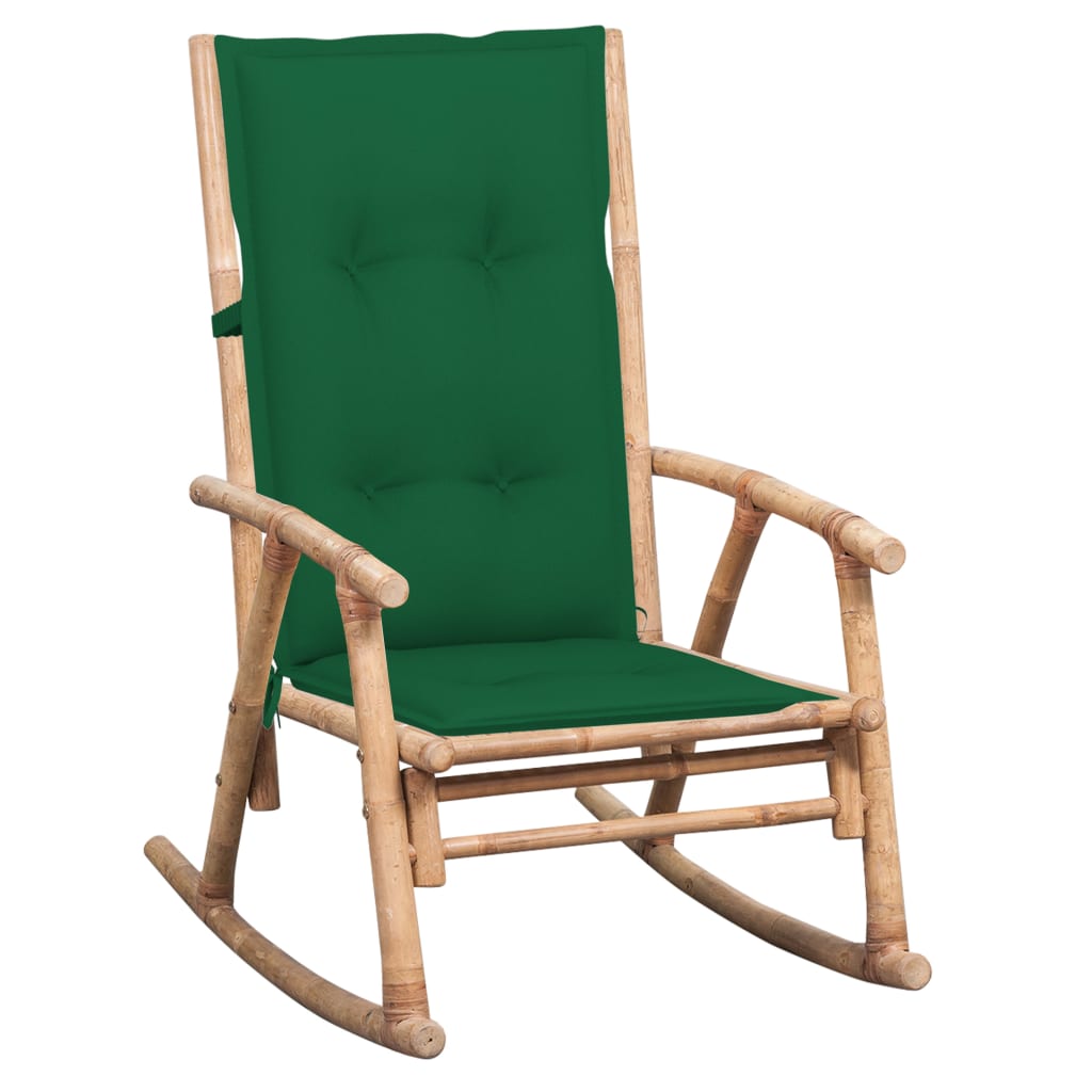 Rocking chair with bamboo cushion V8475 Vetonek