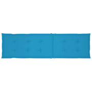 Tumbona de jardín con reposapiés y cojín madera maciza acacia V9571 Vetonek