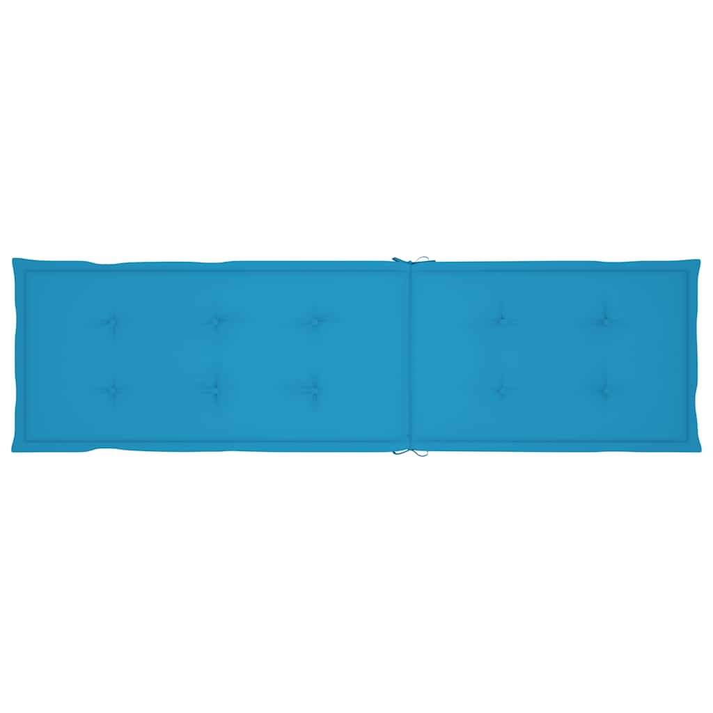 Tumbona de jardín con reposapiés y cojín madera maciza acacia V9571 Vetonek