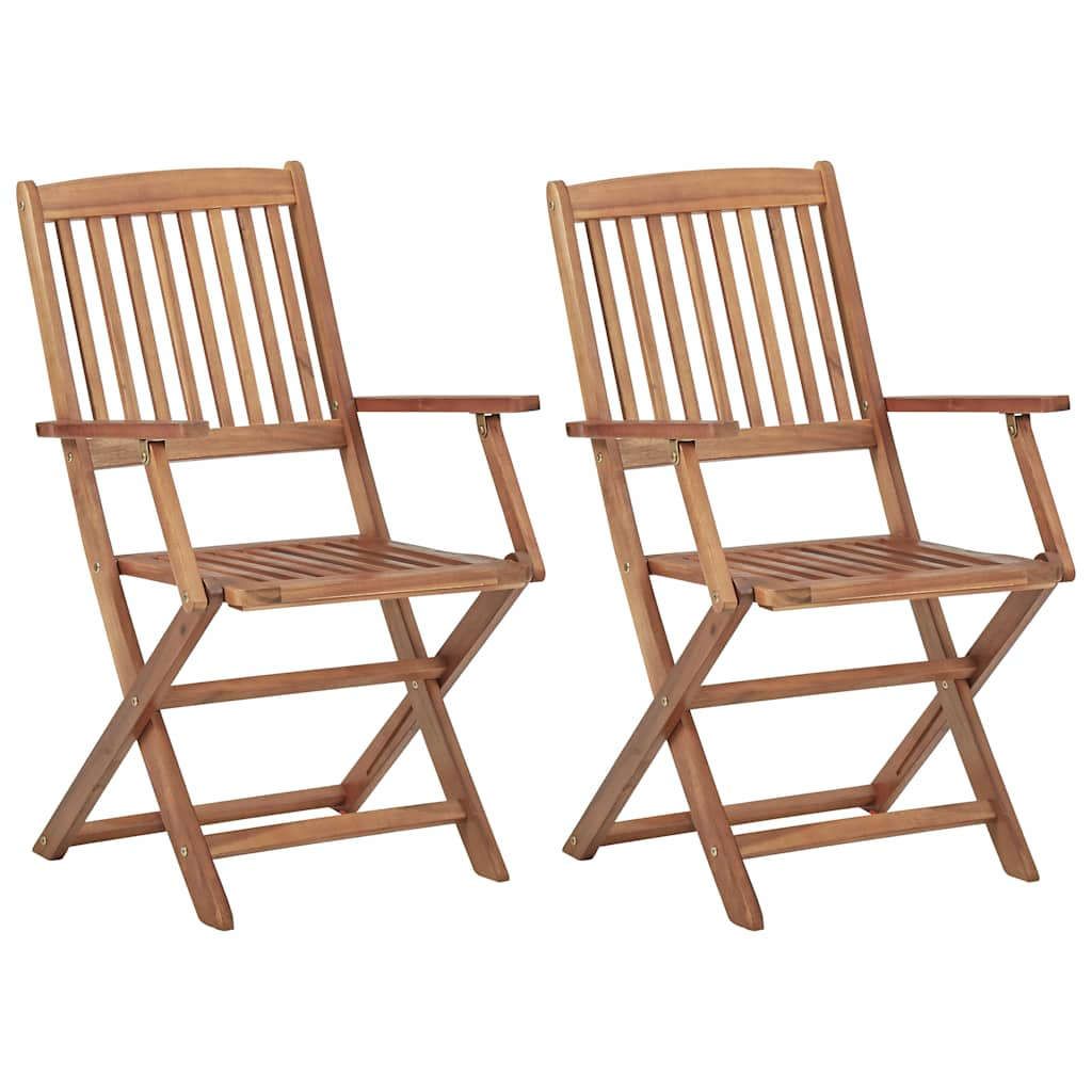 Garden Chairs Foldable 2 UDS Y Cushions Maciza Wood