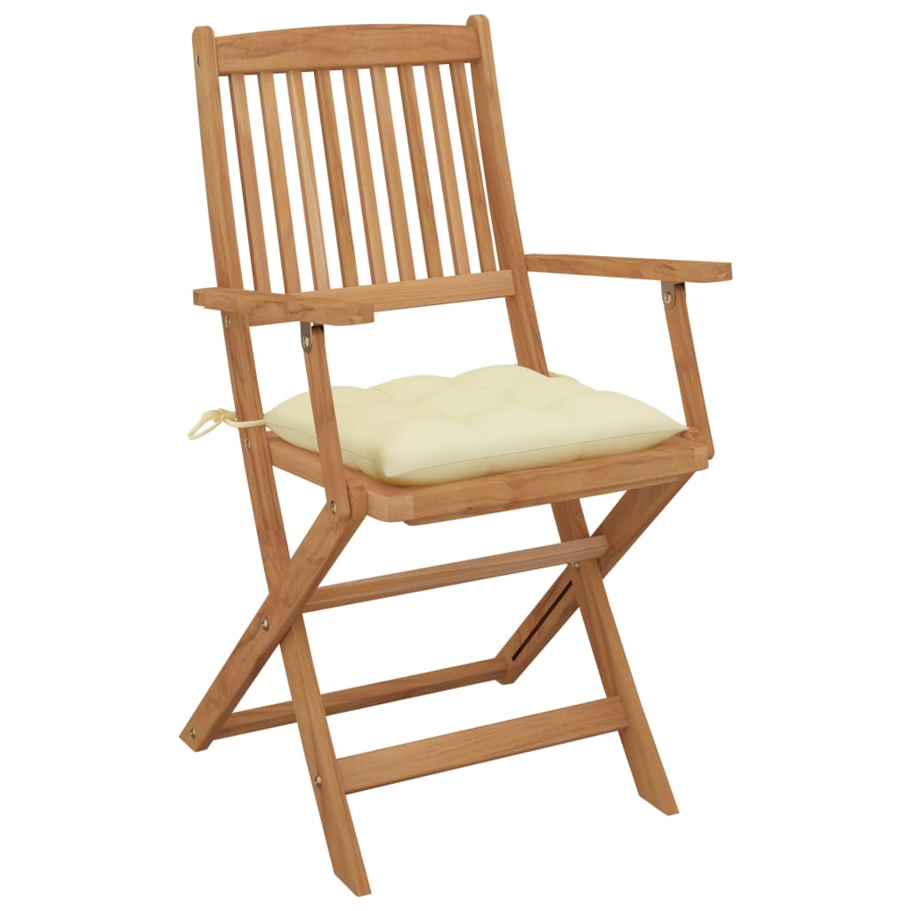 Garden Chairs Foldable 2 UDS Y Cushions Maciza Wood