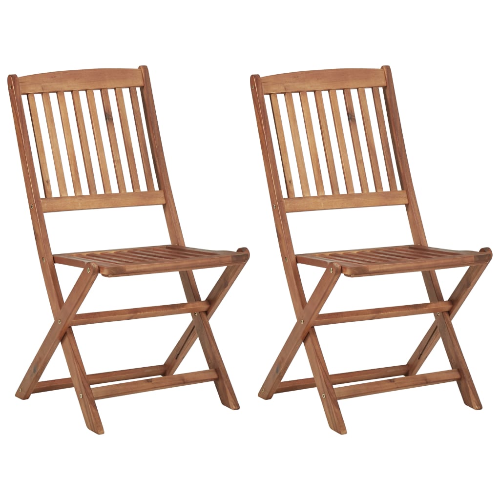 Garden Chairs Foldable 2 UDS Y Cushions Maciza Wood