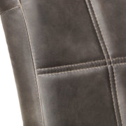 Sillas de comedor voladizas 6 uds cuero auténtico gris V6968 Vetonek