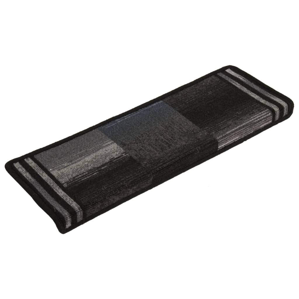 Auto -adesiva Mat 15uds preto cinza 65x21x4cm