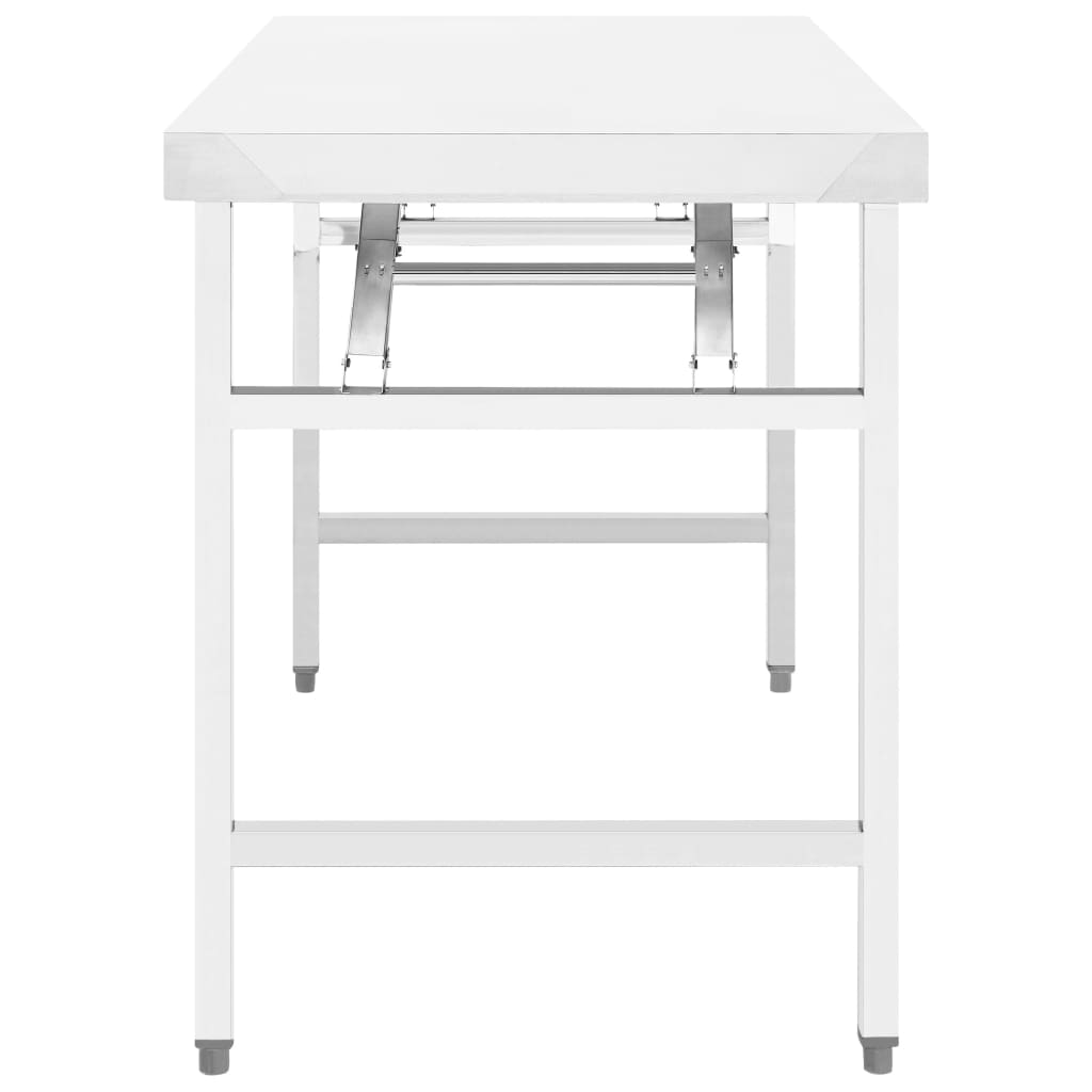 FOLDING TABLE FOR STEEL KITCHEN 85x60x80 cm