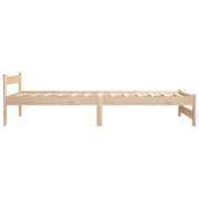 Estructura de cama sin colchón madera maciza de pino 90x200 cm v9747 - Vetonek