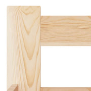 Estructura de cama sin colchón madera maciza de pino 90x200 cm v9747 - Vetonek