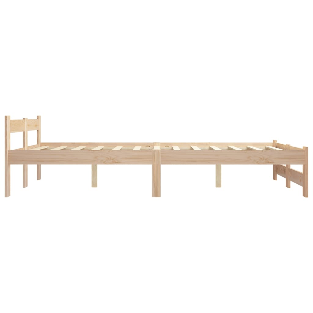 Estructura de cama sin colchón madera maciza de pino 160x200 cm vidaXL