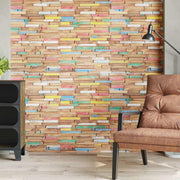 Paneles de revestimiento de pared madera teca maciza 10 unidades - Vetonek