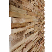 Paneles de revestimiento de pared madera teca maciza 10 unidades - Vetonek