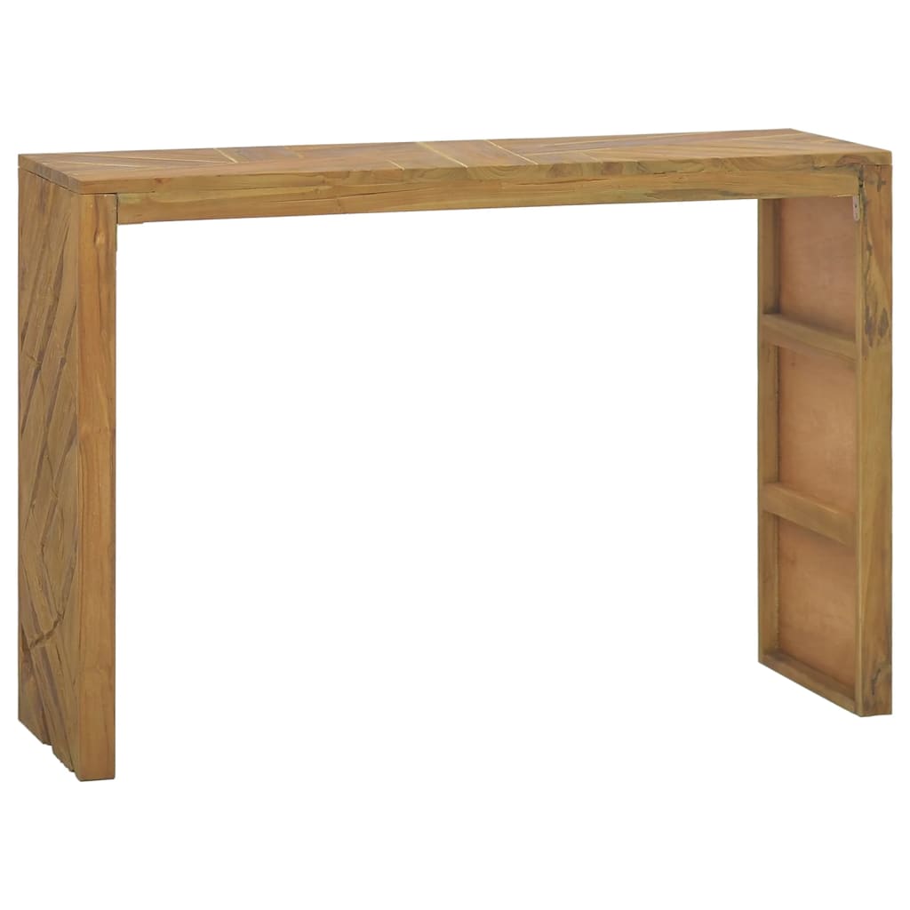 Vetonek Mesa consola de madera maciza de teca 110x35x75 cm