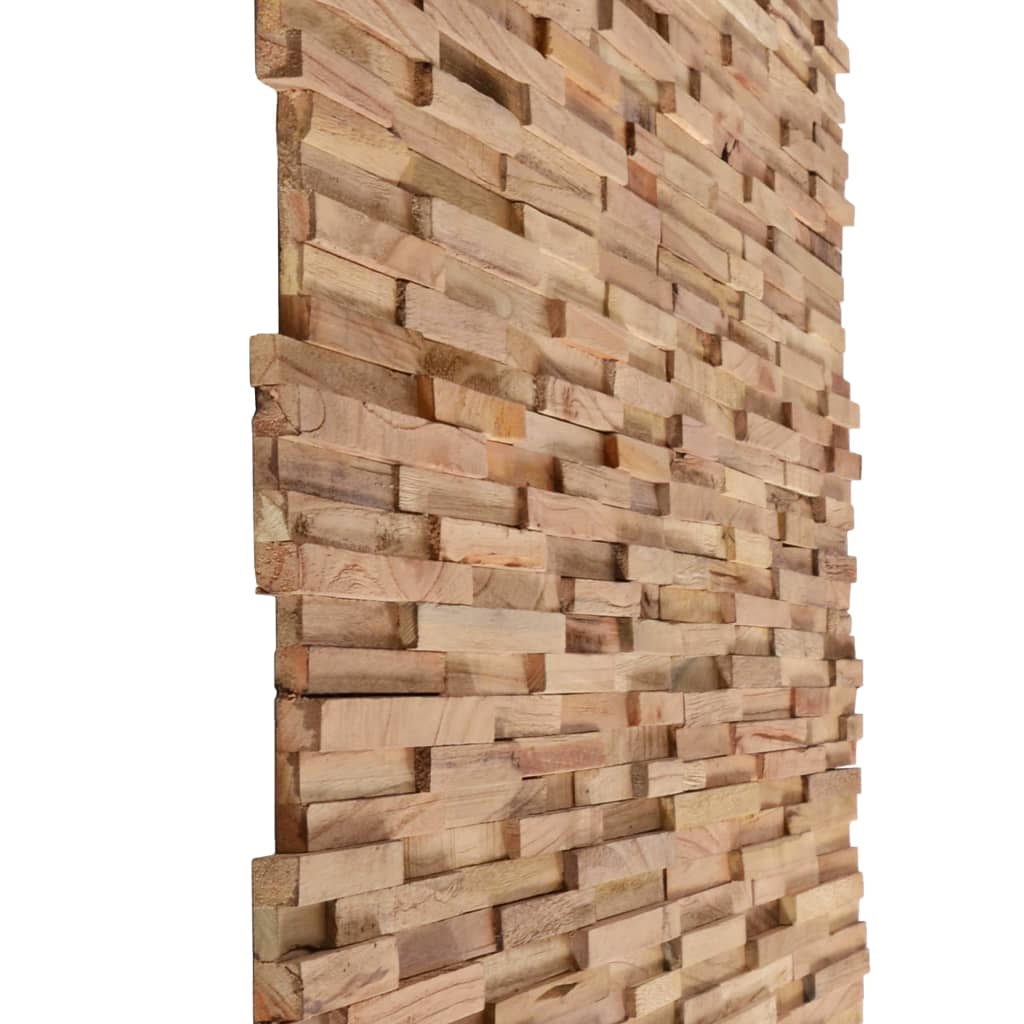 3D wall lining panels 10 -wood teak wood 1.08 m²