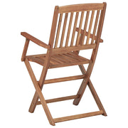 Folding garden chairs 6 pcs and cushions solid acacia wood V7339 Vetonek