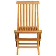 Folding garden chairs 6 units solid teak wood v7759 - Vetonek