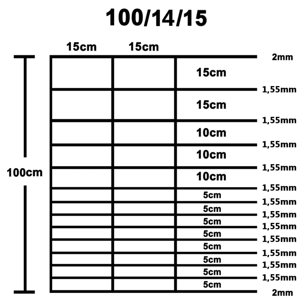 Silk Galvanized Steel Garden Valla 50x1 M