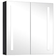 Vetonek Mueble de baño con espejo LED 62x14x60 cm