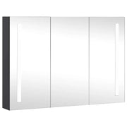 Vetonek Mueble de baño con espejo LED 89x14x62 cm