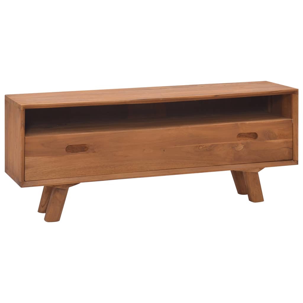 Vetonek Mueble para la TV madera maciza de teca 110x30x45 cm