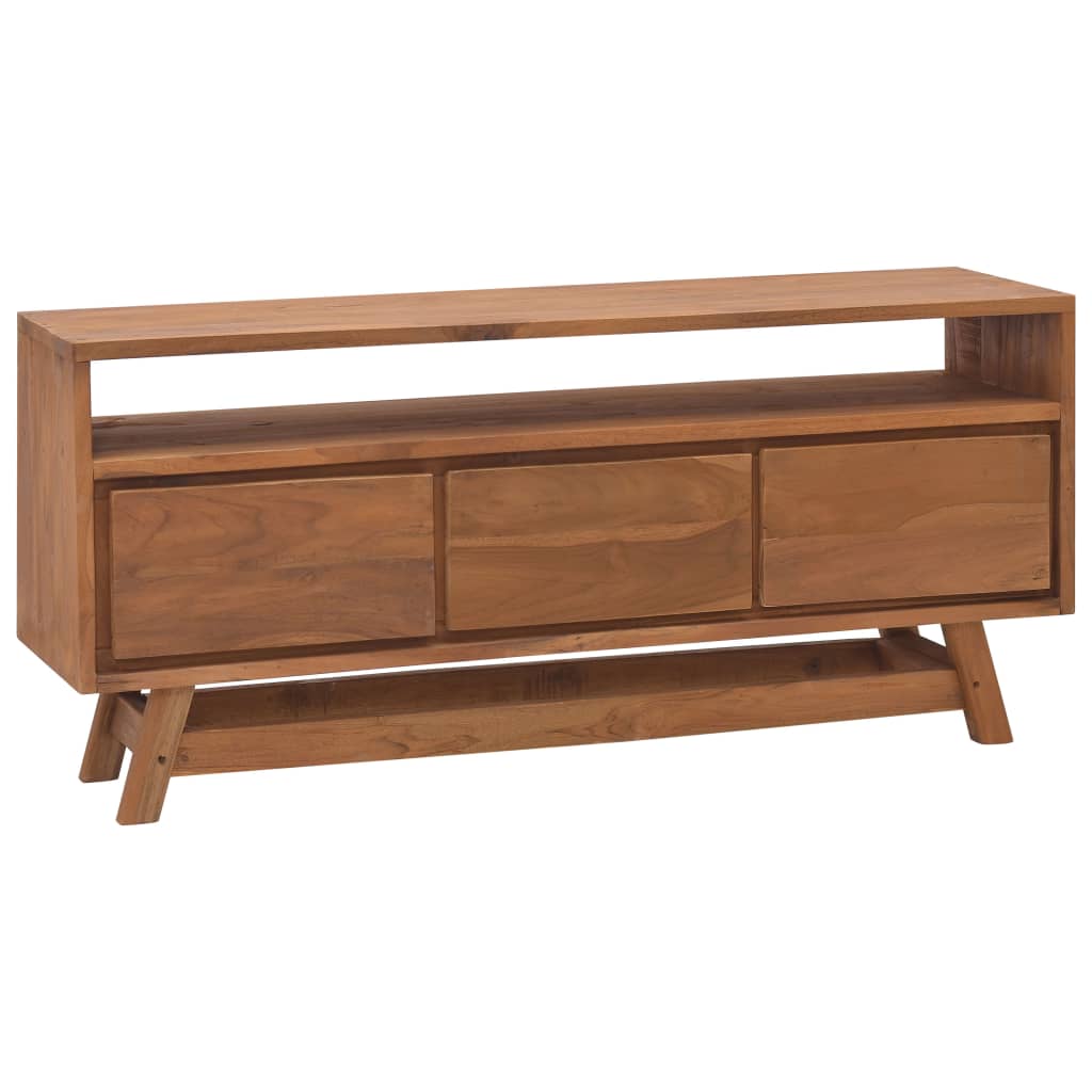 Vetonek Mueble para TV de madera maciza de mango 110x30x50 cm