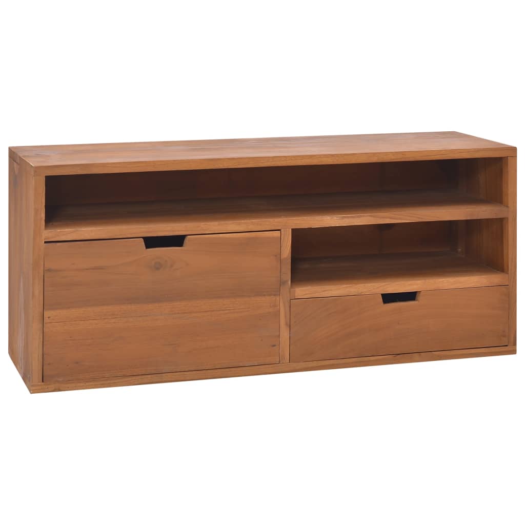 Vetonek Mueble para TV de madera maciza de teca 90x30x40 cm