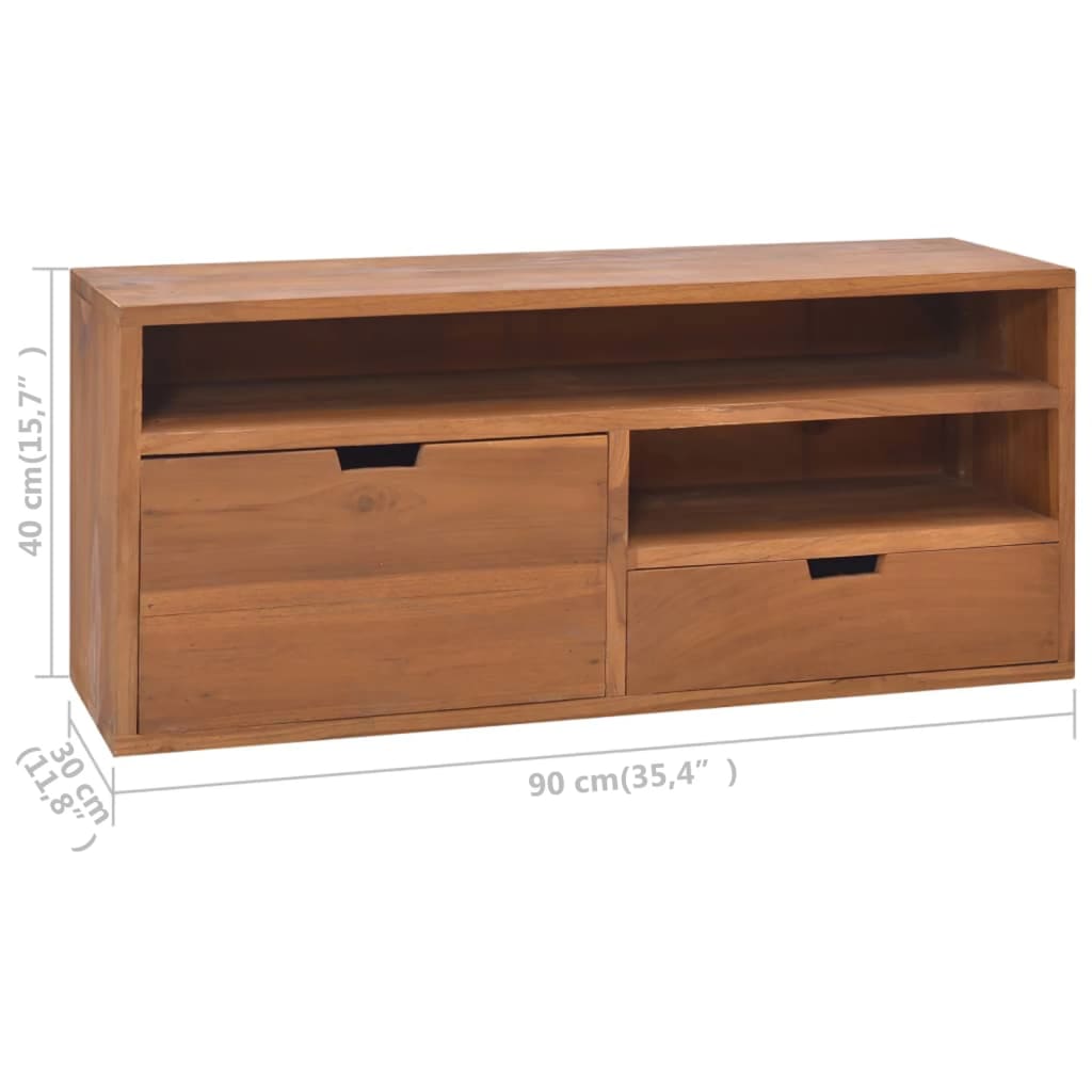 Techn 90x30x40 cm solid wooden wood cabinet