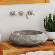 Lavabo gris mármol ø40x12 cm v0695 Vetonek