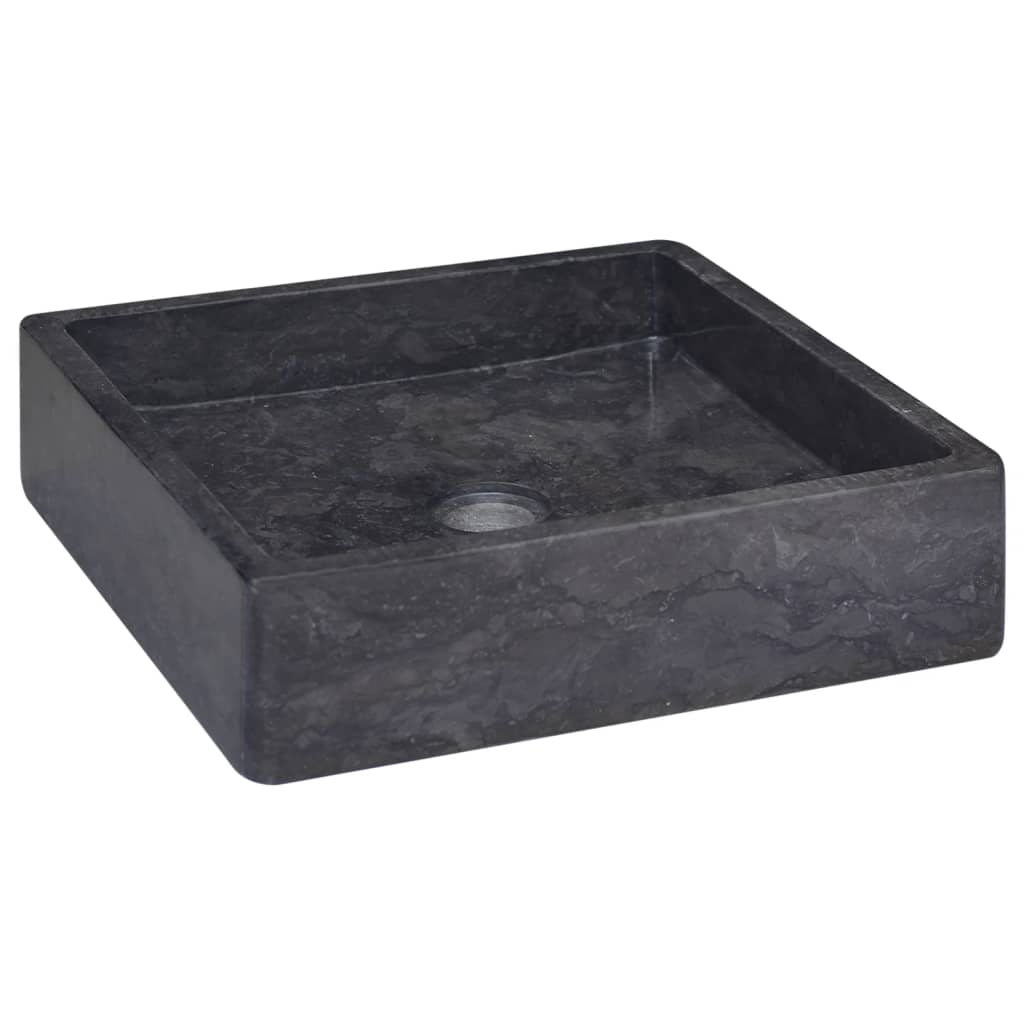 Vetonek Lavabo mármol negro 40x40x10 cm