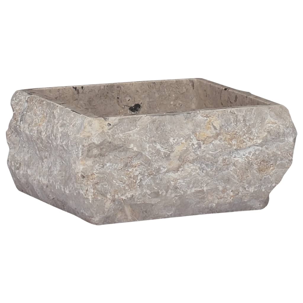 Vetonek Lavabo gris mármol 30x30x13 cm