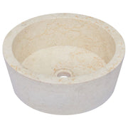 Vetonek Lavabo crema mármol Ø40x15 cm